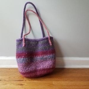 Handmade felted purse